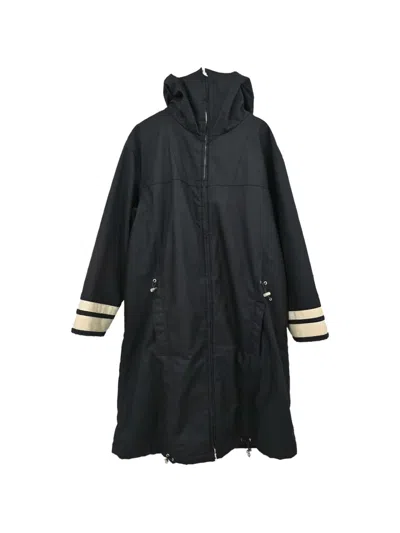 Pre-owned Chanel 2002 Sport Line Hooded Coat In Black