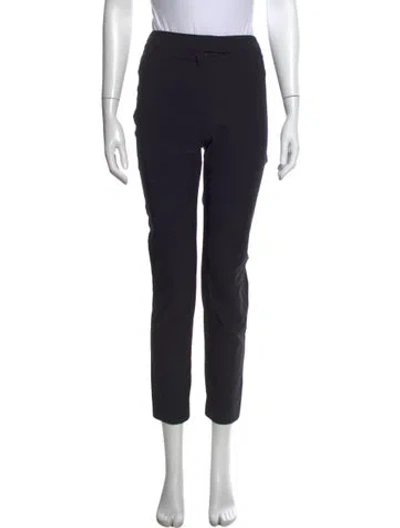 Pre-owned Chanel 2002 Straight Leg Pants In Black