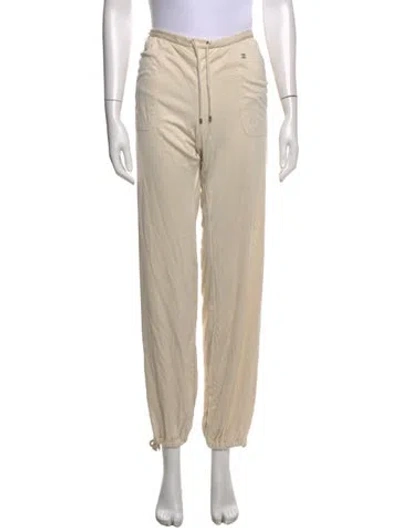 Pre-owned Chanel 2002 Wide Leg Pants In Neutral