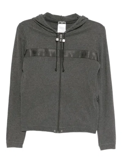 Pre-owned Chanel 2002 Zip-up Jacket In Gray