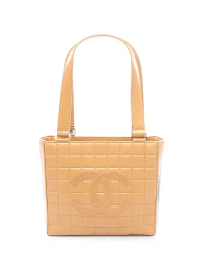Chanel 2002-2003 Chocolate Bar Tote Bag In Neutrals