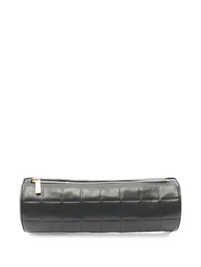 Pre-owned Chanel 2002-2003 Chocolate-bar Pouch In Black