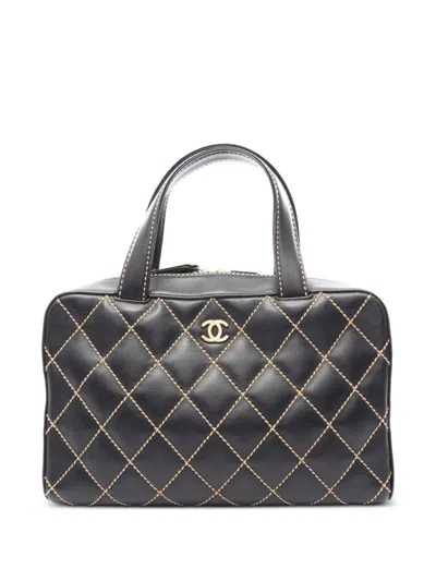 Chanel 2002-2003 Wild Stitch Handbag In Pink