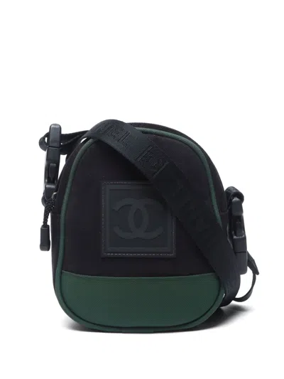 Pre-owned Chanel 2003-2004 Sport Line Shoulder Bag In ブラック