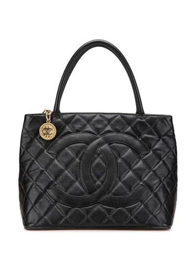 Pre-owned Chanel 2003-2004 Caviar Medallion Tote Bag