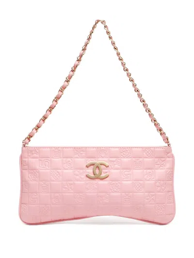 Pre-owned Chanel 2003-2004 Chocolate Bar Shoulder Bag