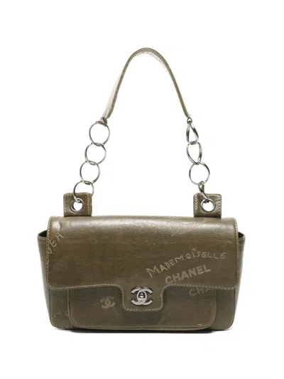Pre-owned Chanel 2003-2004 Flap Shoulderbag In Brown