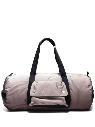 Pre-owned Chanel 2003-2004s Sports Line Boston Bag In Brown