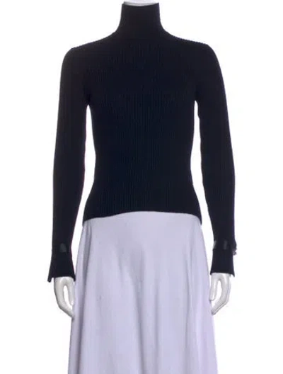 Pre-owned Chanel 2003 Cashmere Sweater In Blue/burgundy/white