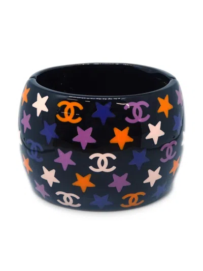Pre-owned Chanel 2003 Cc Bracelet In Black