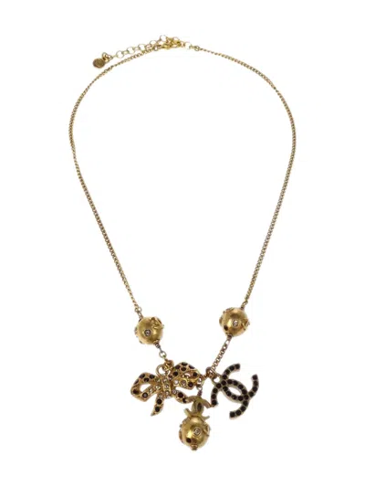 Pre-owned Chanel 2003 Cc-charm Necklace