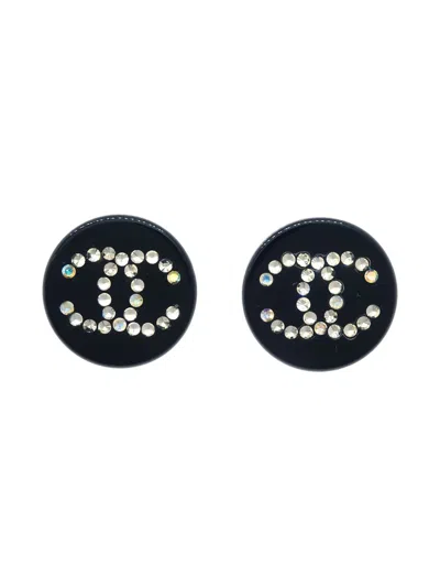 Pre-owned Chanel 2003 Cc Logo Clip-on Earrings