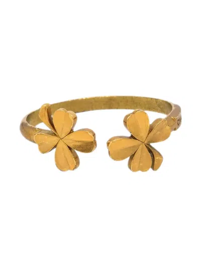 Pre-owned Chanel 2003 Clover Bangle Bracelet
