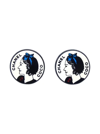 Pre-owned Chanel 2003 Coco Clip-on Earrings