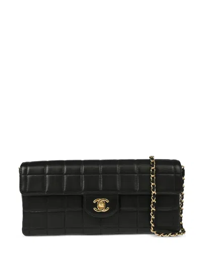 Pre-owned Chanel 2003 East West Choco Bar Shoulder Bag