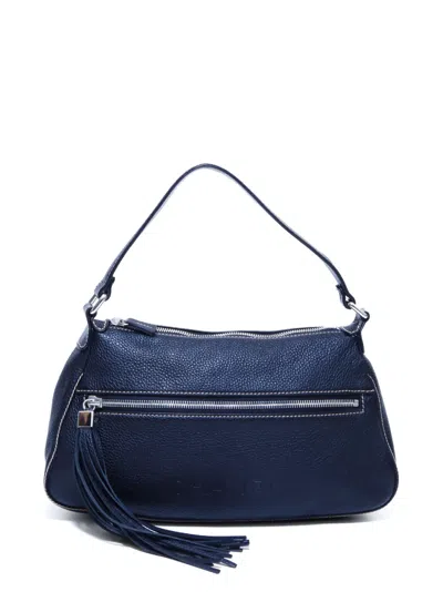 Pre-owned Chanel 2003 Fringe-charm Leather Shoulder Bag In Black