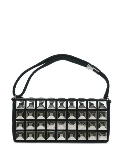 Pre-owned Chanel 2003 Ice Cube Shoulder Bag In Black
