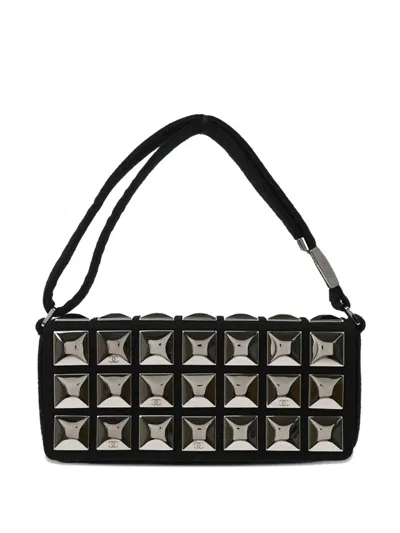 Pre-owned Chanel 2003 Ice Cube Shoulder Bag In Black