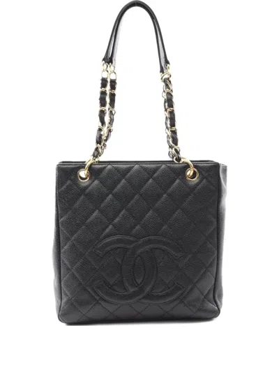 Pre-owned Chanel 2003 Interlocking Cc-logo Tote Bag