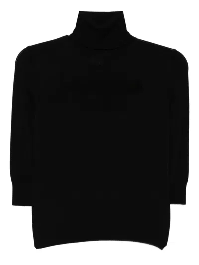 Pre-owned Chanel 2003 Knitted Top In Black