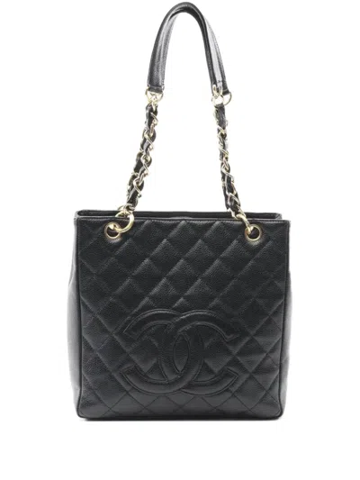 Pre-owned Chanel 2003 Matelasse Chain Shoulder Bag In Black