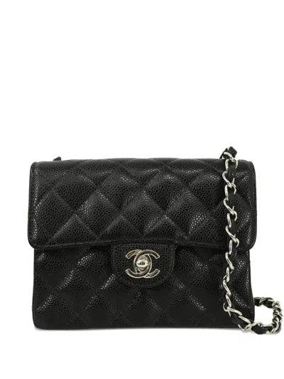 Pre-owned Chanel 2003 Mini 17 Classic Square Flap Shoulder Bag