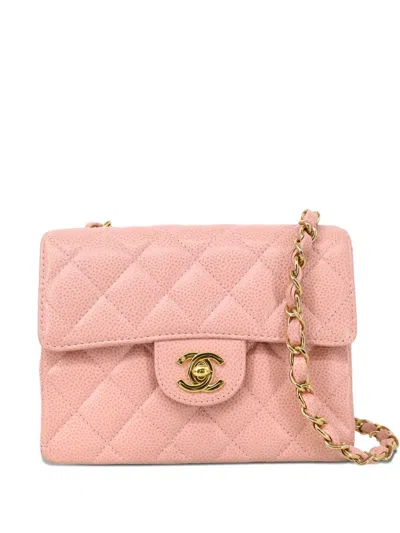 Pre-owned Chanel 2003 Mini 17 Classic Square Flap Shoulder Bag