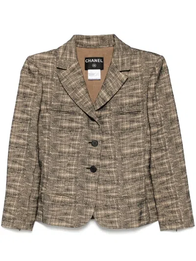 Pre-owned Chanel 2003 Single-breasted Jacket In Black