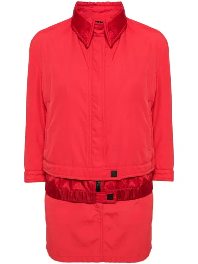 Pre-owned Chanel 2003 Sport Line Setup Skirt Suit In Red