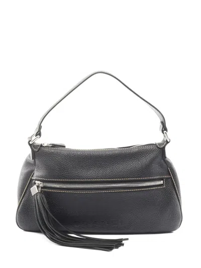 Pre-owned Chanel 2003 Tassel-detail Shoulder Bag In Black