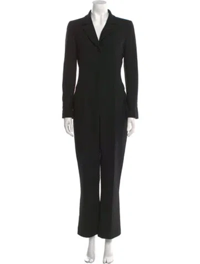 Pre-owned Chanel 2003 Wool Jumpsuit In Black