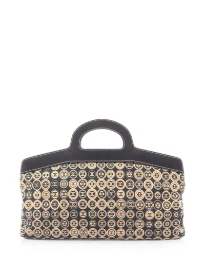 Chanel 2003-2004 Cc Logo Handbag In Black