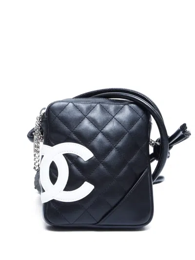 Pre-owned Chanel 2004-2005 Cambon Line Shoulder Bag In Black
