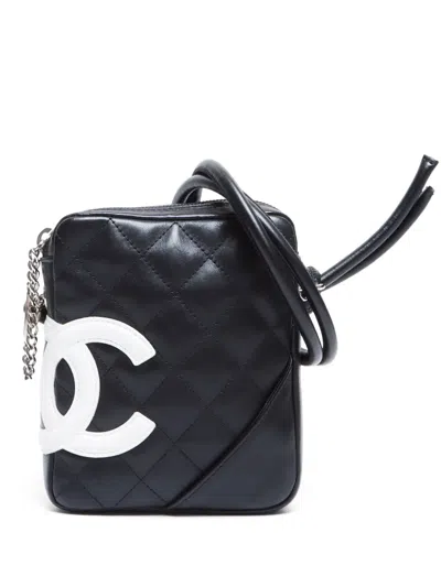 Pre-owned Chanel 2004-2005 Cambon Line Shoulder Bag In Black