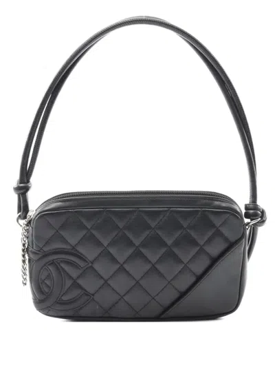Pre-owned Chanel 2004-2005 Cambon Line Tote Bag In Black