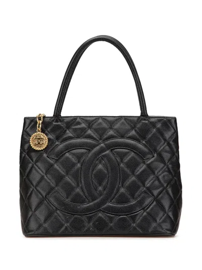 Pre-owned Chanel 2004-2005 Caviar Medallion Tote Bag
