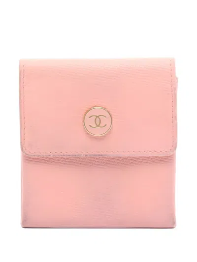 Pre-owned Chanel 2004-2005 Cc Coin Purse In Pink