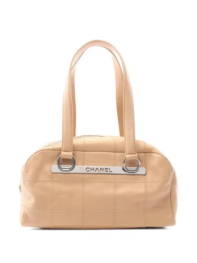 Pre-owned Chanel 2004-2005 Chocolate Bar Shoulder Bag