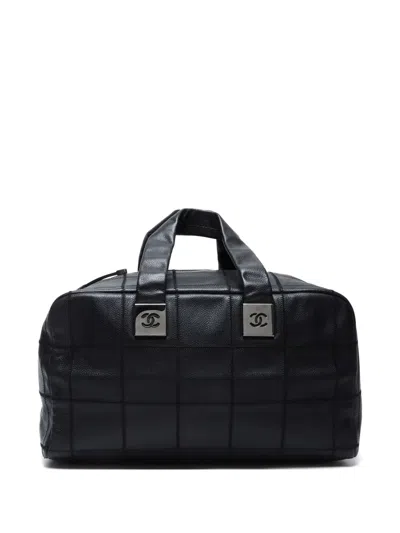 Pre-owned Chanel 2004-2005 Chocolate Bar Tote Bag In 黑色