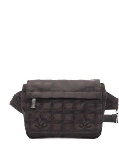 Pre-owned Chanel 2004-2005 New Travel Belt Bag In Brown