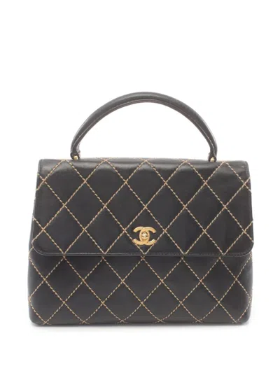 Pre-owned Chanel 2004-2005 Wild Stitch Handbag In ブラック