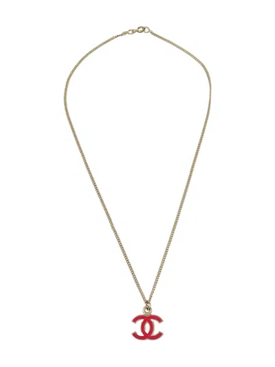 Pre-owned Chanel 2004 Cc-pendant Necklace