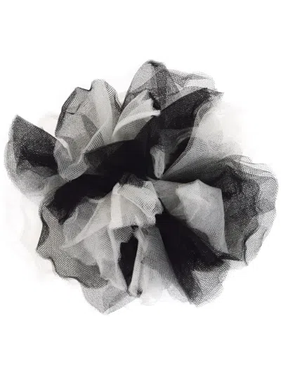 Pre-owned Chanel 2004 Cc Tulle Hair-comb In Black
