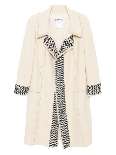 Pre-owned Chanel 2004 Coat In Neutral
