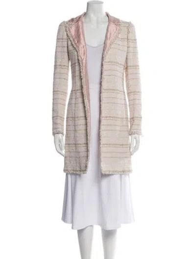 Pre-owned Chanel 2004 Faux Fur Coat In Pink