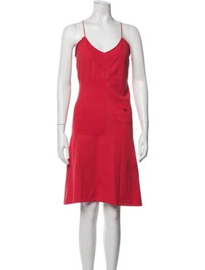 Pre-owned Chanel 2004 Knee-length Dress In Orange