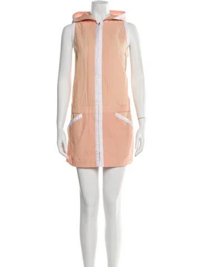 Pre-owned Chanel 2004 Leather Vest In Orange