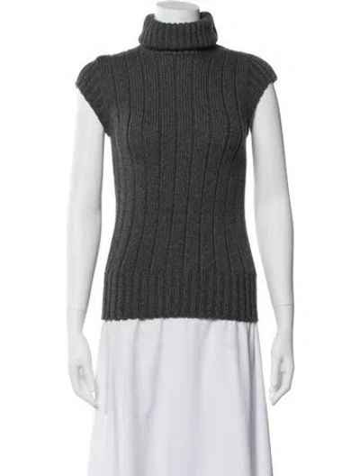 Pre-owned Chanel 2004 Metiers D'art Collection Sweater In Gray