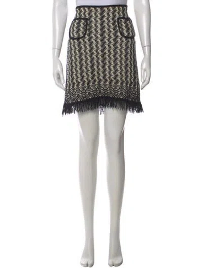 Pre-owned Chanel 2004 Mini Skirt In Neutral