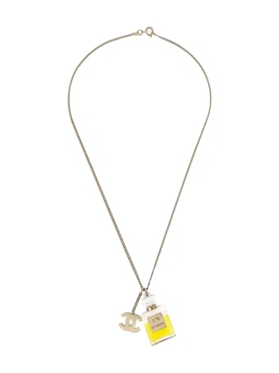 Pre-owned Chanel 2004 Perfume-pendant Chain Necklace